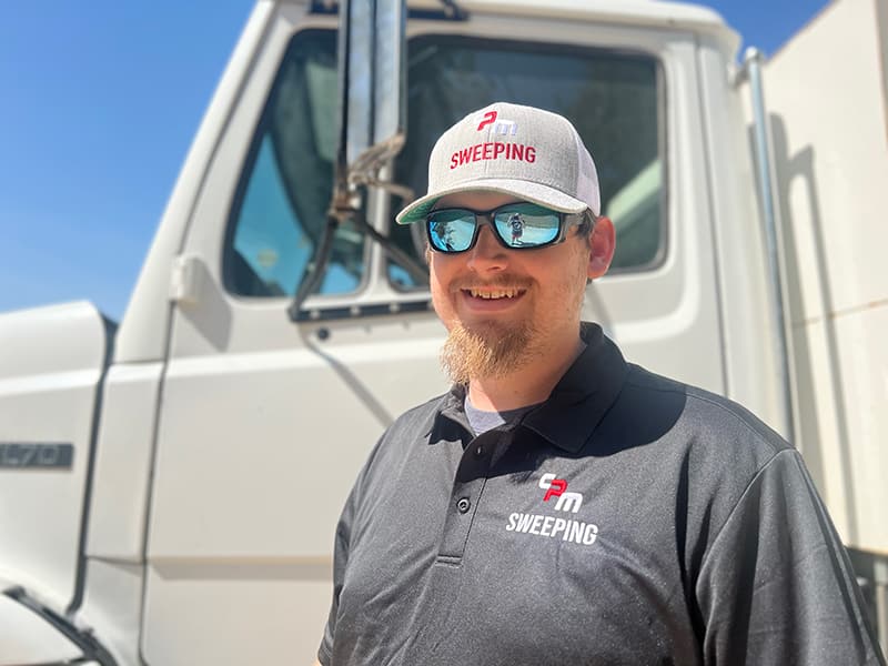Logan Brasher, owner of CPM Sweeping